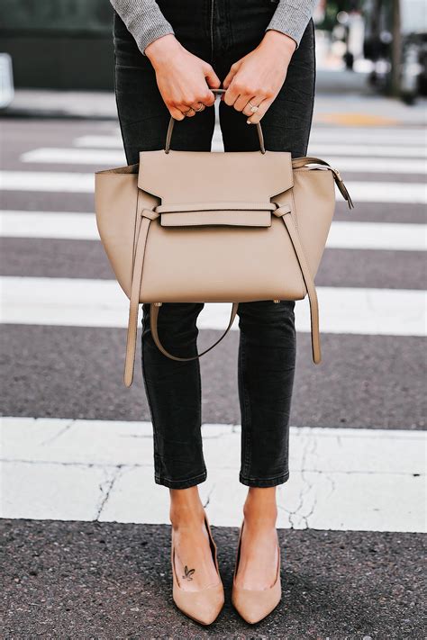 celine taupe belt bag|Celine mini bag.